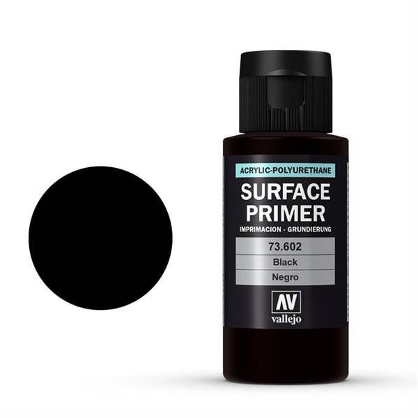 Vallejo Surface Primer 60Ml Black 73.602