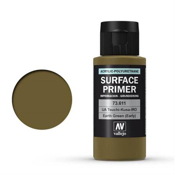 Vallejo Surface Primer 60Ml Earth Green (Early) 73.611 - 1