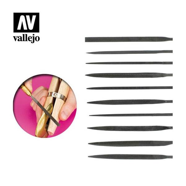 Vallejo Tools: Budget Needle File Set (X10) T03001