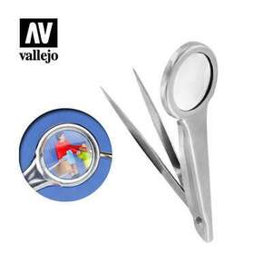 Vallejo Tools: Tweezers With Magnifier T12001 - Thumbnail