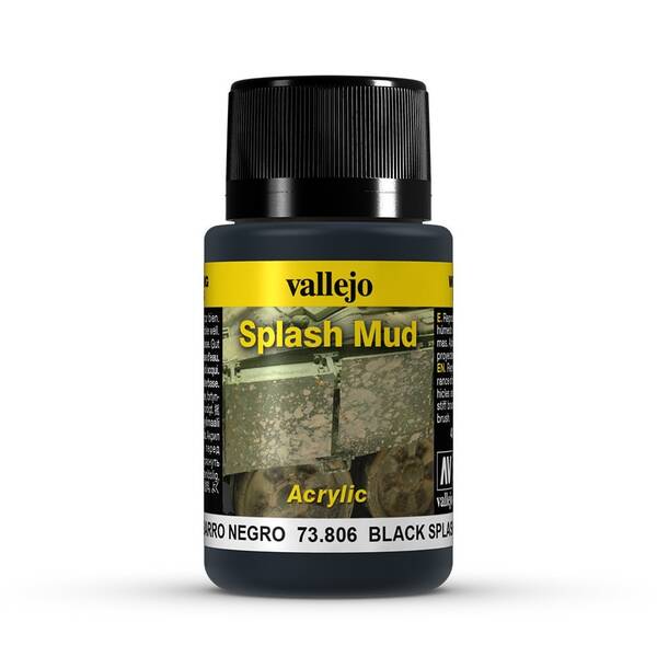 Vallejo Weathering Effects 40Ml 73.806 S1 Wet Black Splash Mud