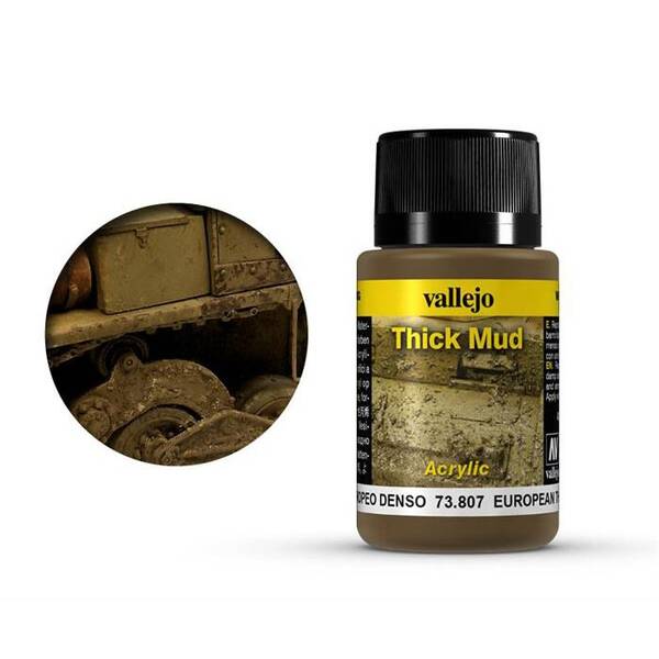 Vallejo Weathering Effects 40Ml 73.807 S1 European Thick Mud