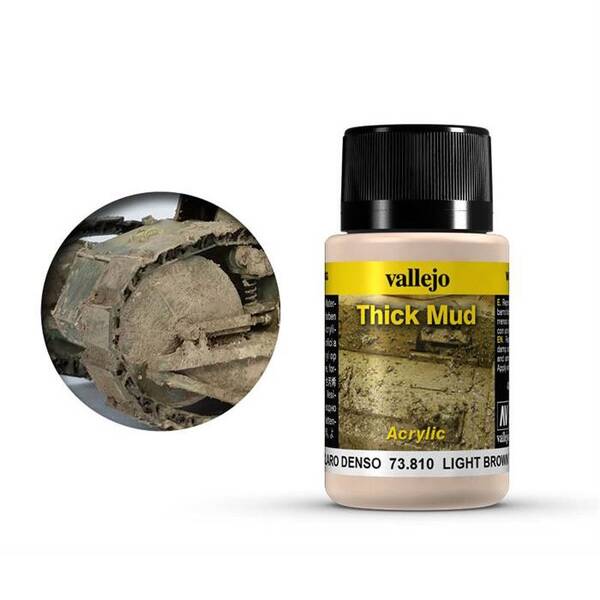 Vallejo Weathering Effects 40Ml 73.810 S1 Light Brown Thick Mud