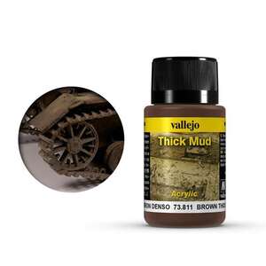 Vallejo - Vallejo Weathering Effects 40Ml 73.811 S1 Brown Thick Mud