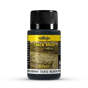 Vallejo Weathering Effects 40Ml 73.812 S1 Black Thick Mud - Thumbnail