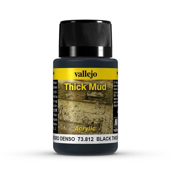 Vallejo Weathering Effects 40Ml 73.812 S1 Black Thick Mud