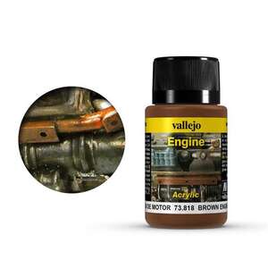 Vallejo Weathering Effects 40Ml 73.818 S1 Brown Engine Soot - Thumbnail