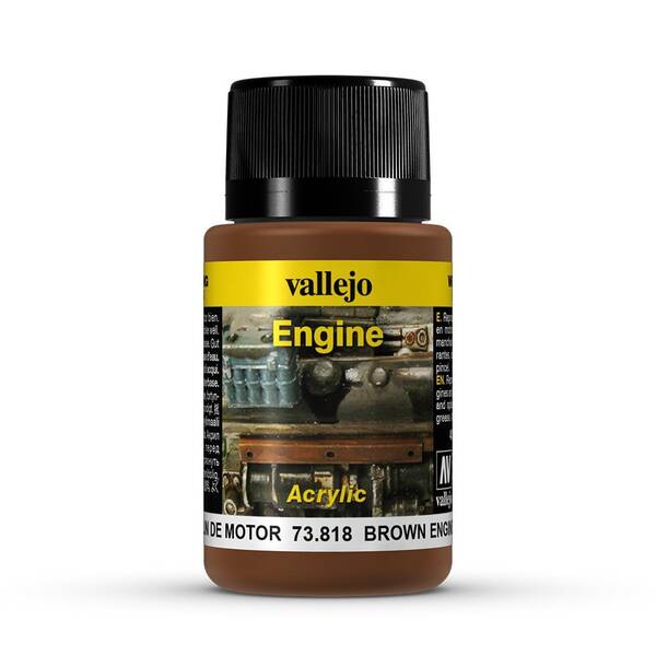 Vallejo Weathering Effects 40Ml 73.818 S1 Brown Engine Soot