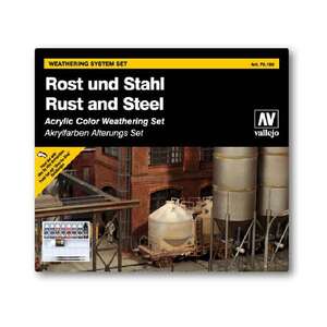 Vallejo Weathering System Set 70.150 Rust And Steel - Vallejo