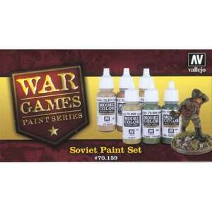 Vallejo WWII Wargames Set: Soviet Paint Set 6X17Ml 70.159 - Vallejo