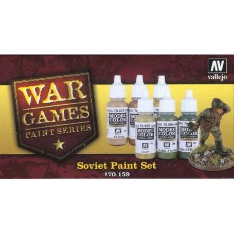Vallejo WWII Wargames Set: Soviet Paint Set 6X17Ml 70.159 - 1