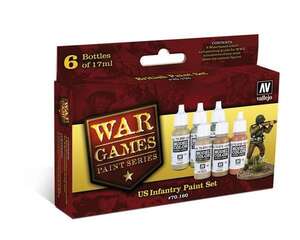 Vallejo - Vallejo WWII Wargames Set: US Infantry Paint Set 6X17Ml 70.160