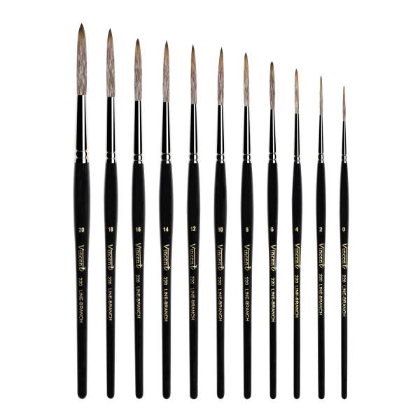 Vincent 220 Seri Sentetik Elyaf Fırçalar - 1