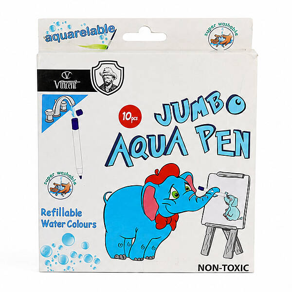 Vincent Aqua Pen Jumbo Keçeli Kalem Seti 10'lu - 1