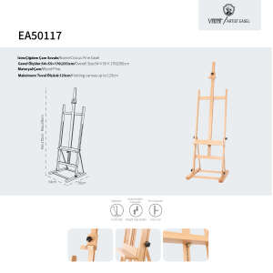 Vincent Artist Şövale EA50117 Crocus Pine/Çiğdem Çam - 3