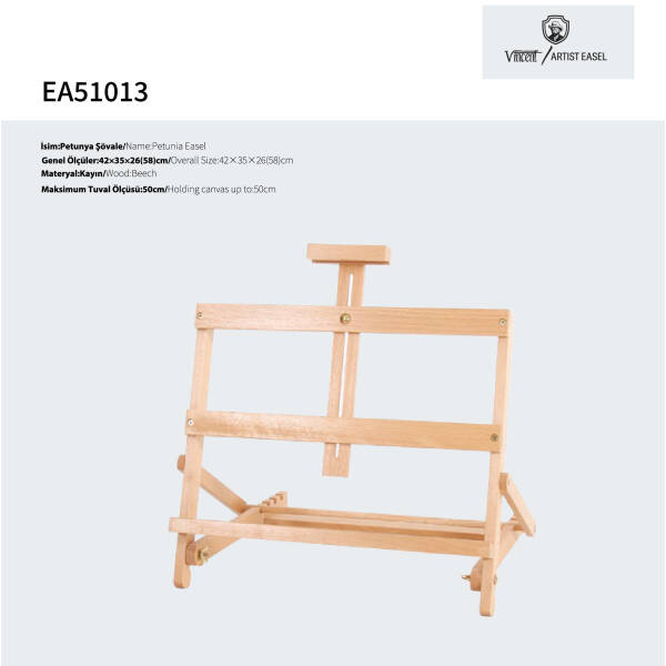 Vincent Artist Şövale Masaüstü EA51013 Petunia/Petunya - 3