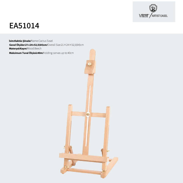 Vincent Artist Şövale Masaüstü Mini EA51014 Cactus/Kaktüs - 3