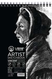 Vincent - Vincent Artist Seri Eskiz Defteri 120Gr A5 40 Sayfa Beyaz