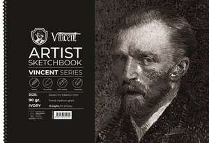 Vincent - Vincent Artist Seri Eskiz Defteri 90Gr 25X35 15 Sayfa Fildişi