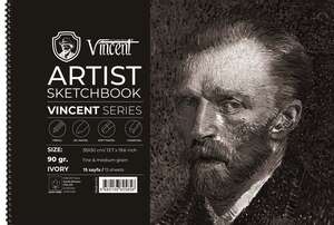 Vincent - Vincent Artist Seri Eskiz Defteri 90Gr 35X50 15 Sayfa Fildişi
