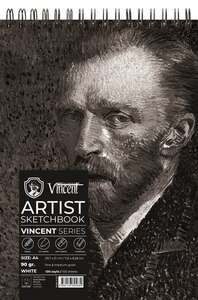 Vincent - Vincent Artist Seri Eskiz Defteri 90Gr A4 100 Sayfa Beyaz