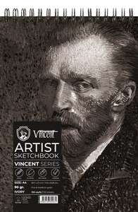 Vincent Artist Sketchbook Eskiz Defteri 90Gr A4 100 Yaprak Fildişi - Vincent