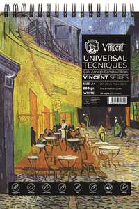 Vincent - Vincent Çok Amaçlı Eskiz Defteri 200Gr A4 50 Sayfa Beyaz