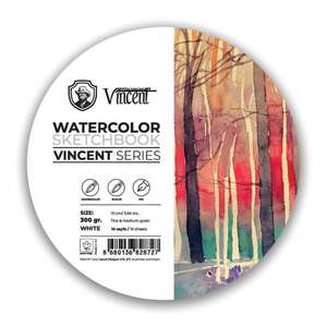 Vincent Daire Suluboya Defteri 300Gr 10cm 10 Sayfa - Vincent