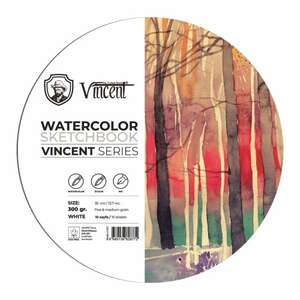 Vincent Daire Suluboya Defteri 300Gr 35cm 10 Sayfa - Vincent