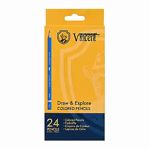 Vincent Draw & Explore Kuru Boya Kalem Seti 24'lü Karton Kutu - Vincent