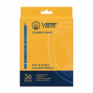 Vincent Draw & Explore Kuru Boya Kalem Seti 36'lı Karton Kutu - Vincent