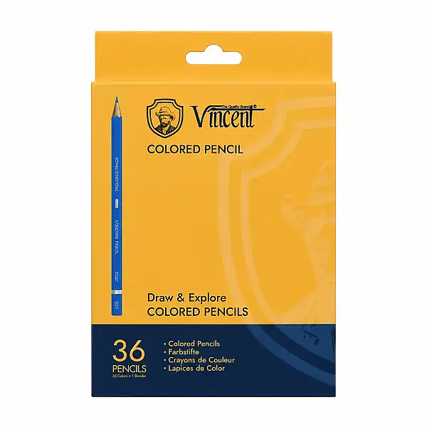 Vincent Draw & Explore Kuru Boya Kalem Seti 36'lı Karton Kutu - 1