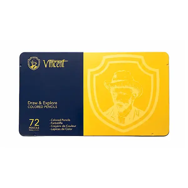 Vincent Draw & Explore Kuru Boya Kalem Seti 72'li Metal Kutu - 1