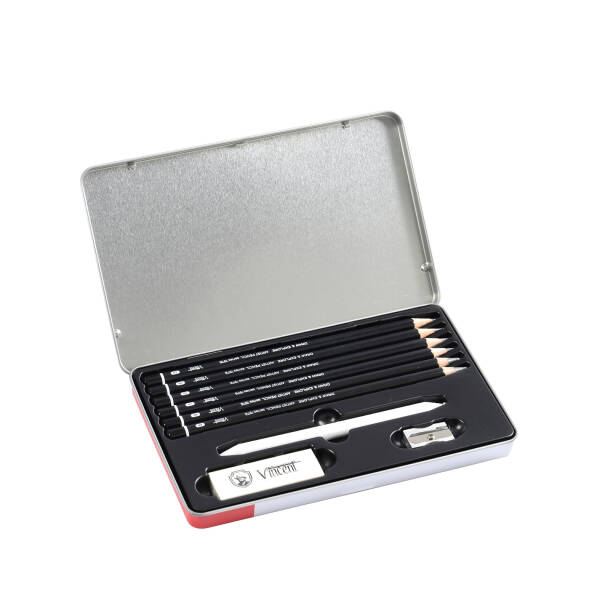 Vincent Draw & Explorer 9'lu Set Metal Kutu - 2