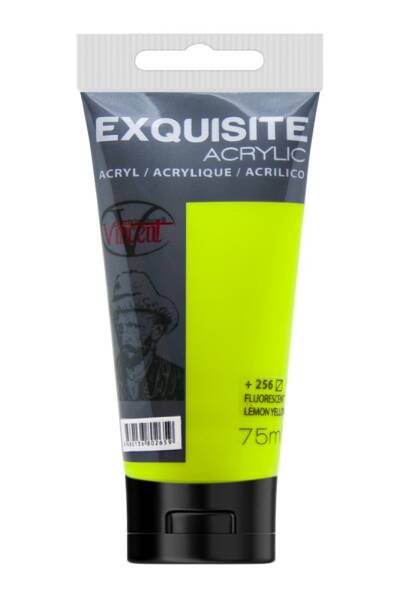 Vincent Exquisite Akrilik Boya 200 ML Fluorescent Lemon - 1