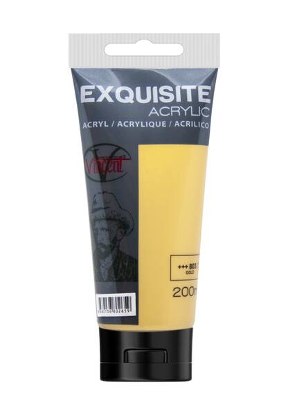 Vincent Exquisite Akrilik Boya 200 ML Gold - 1