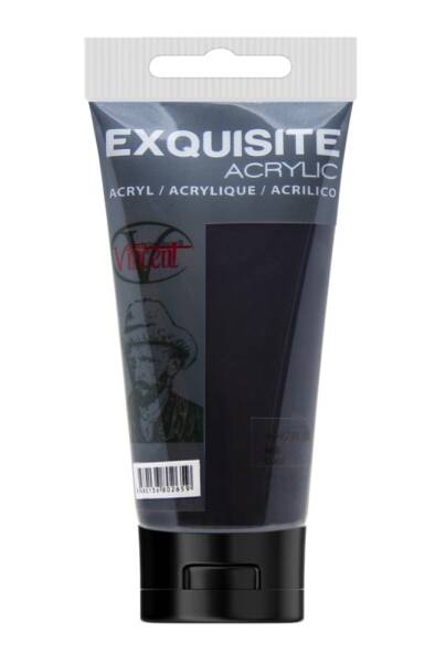 Vincent Exquisite Akrilik Boya 200 ML Mars Black - 1