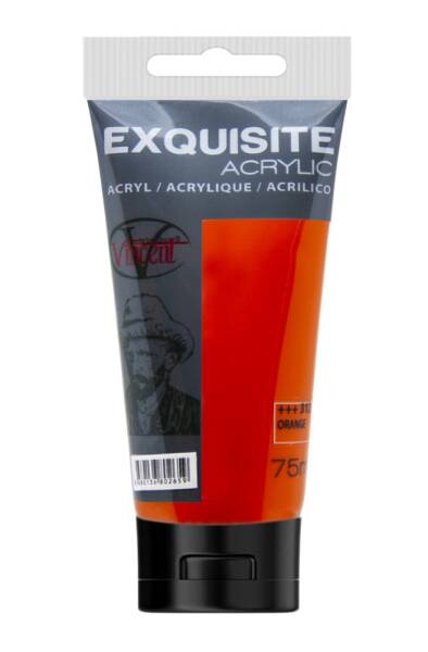 Vincent Exquisite Akrilik Boya 200 ML Orange - 1
