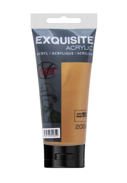 Vincent Exquisite Akrilik Boya 200 ML Pearl Brown - 1