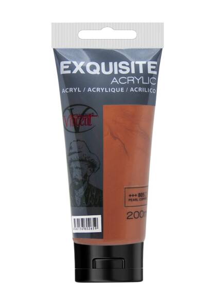 Vincent Exquisite Akrilik Boya 200 ML Pearl Copper - 1