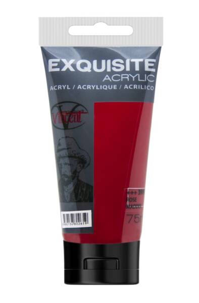 Vincent Exquisite Akrilik Boya 200 ML Rose Madder - 1