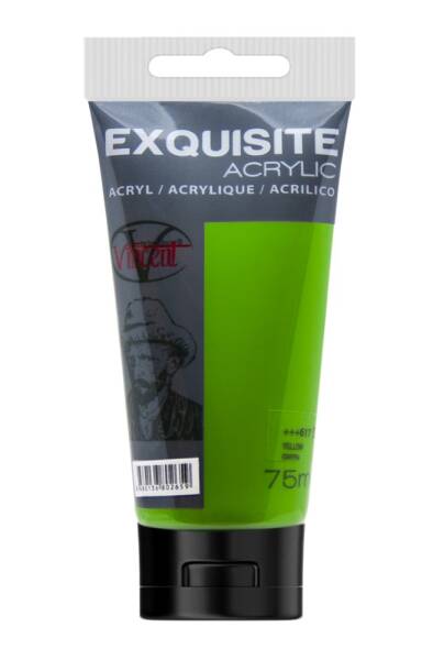 Vincent Exquisite Akrilik Boya 200 ML Yellow Green - 1