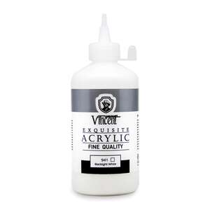 Vincent New Series Akrilik Boya 225 Ml Black Light White (941) - Vincent