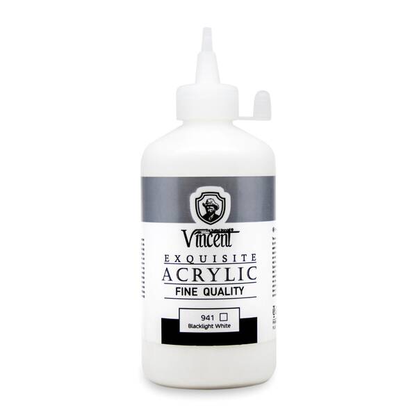 Vincent New Series Akrilik Boya 225 Ml Black Light White (941) - 1