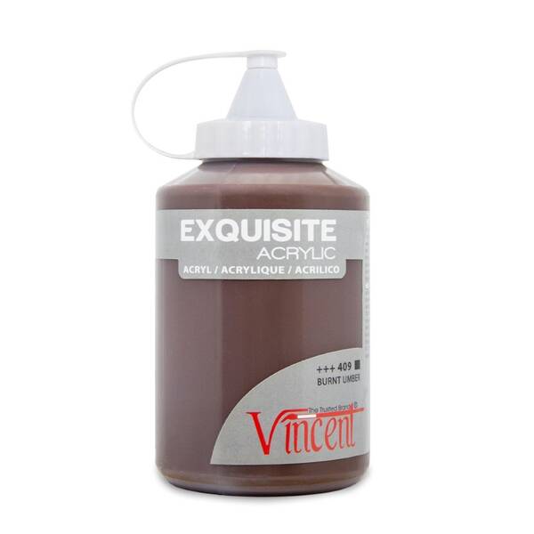 Vincent Exquisite Akrilik Boya 500 ML Burnt Umber - 1