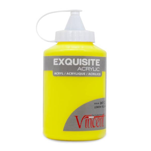 Vincent Exquisite Akrilik Boya 500 ML Lemon Yellow - 1