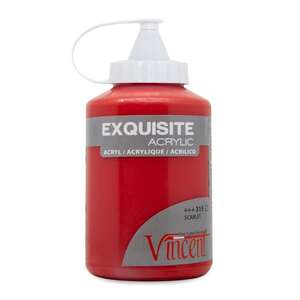 Vincent - Vincent Exquisite Series Akrilik Boya 500 Ml Cadmium Red Hue