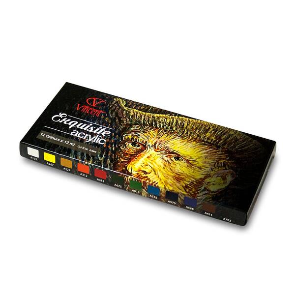 Vincent Exquisite Akrilik Boya Seti 12ml x 12'li - 1