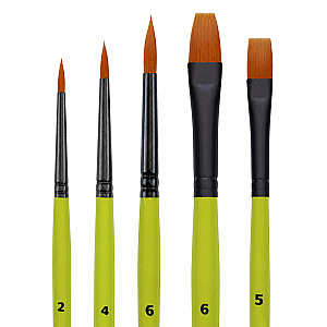 Vincent Fırça Seti Seri 1 (5'Li Set) - Vincent