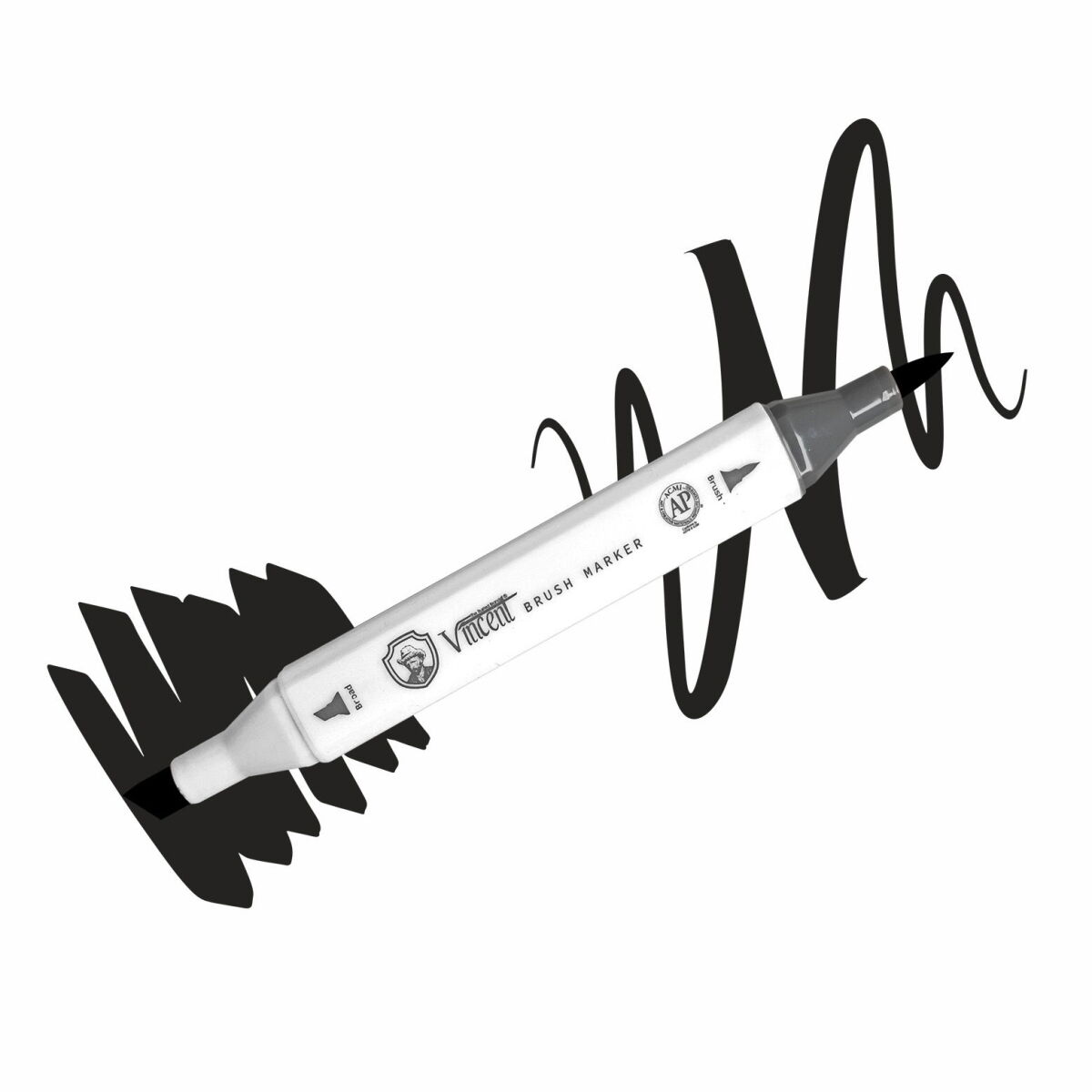 Vincent Graph Master Brush Marker 121 Speci̇al Black